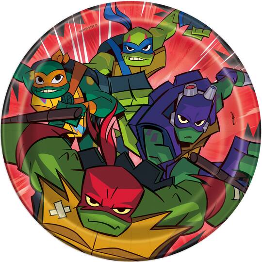 Tmnt Paper Cake Plates Teenage Mutant Ninja Turtles Party Supplies